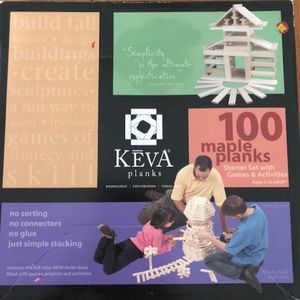 KEVA - 100 wooden planks/blocks with guidebook